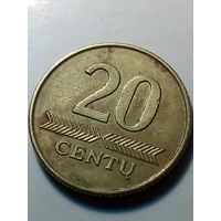 20 центов Литва 2008 год