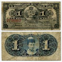 Куба. 1 песо (образца 1896 года, P47a)