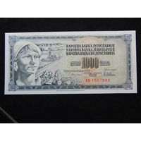 Югославия 1000 динаров 1978 г UNC