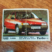 Turbo #190 (Турбо) Вкладыш жевачки Турба. Жвачки