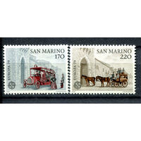 Сан-Марино - 1979г. - Транспорт, повозки - полная серия, MNH [Mi 1172-1173] - 2 марки
