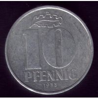 10 пфеннигов 1983 год ГДР 20