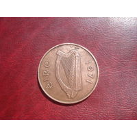 2 пенса 1971 года Ирландия