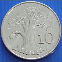 Зимбабве. 10 центов 2001 год  KM#3а