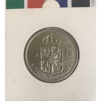 Швеция 5 крон  1972 в холдере