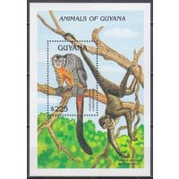 1992 Гайана 3881/B202 Фауна - Обезьяны 6,50 евро