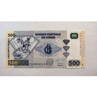 Конго, 500 франков 2013 г., P-W96D (Crane Currency), UNC