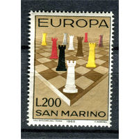 Сан-Марино - 1965г. - Европа, шахматы - полная серия, MNH, пожелтевший клей [Mi 842] - 1 марка