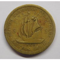 Восточные Карибы 5 центов 1955 г