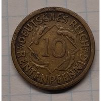 Германия 10 рентенпфеннигов 1924г.J km33