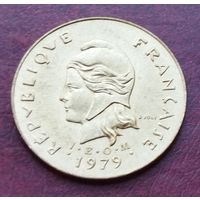 Редкость! Франция, Новые Гебриды (Вануату) 1979 г., 5 франков