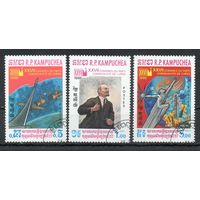 XXVII съезд КПСС Кампучия 1986 год серия из 3 марок