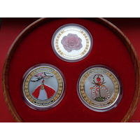 Полный комплект монет "Болгарские символы и традиции"! Тираж ВСЕГО 3,000! Цена продажи на Монетном дворе 296,35$ ВЕЛИКОЛЕПНЫЙ ПОДАРОК! Серебро 999 пробы! ВОЗМОЖЕН ОБМЕН!
