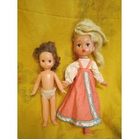 Кукла паричковая в розовом сарафане СССР . Ленигрушка