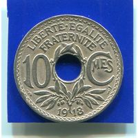 Франция 10 сантимов 1918