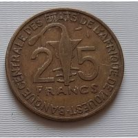 25 франков 1992 г. Западная Африка