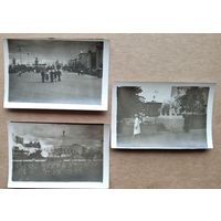 Три фото на ВДНХ. Москва. 1950-е. 6х9 см. Цена за все