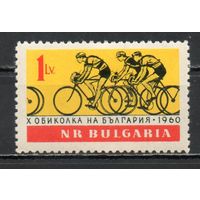 X республиканские велогонки Болгария 1960 год серия из 1 марки