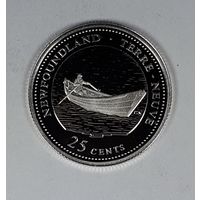 Канада 25 центов 1992 125 лет Конфедерации Канада - Ньюфаундленд и Лабрадор