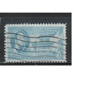 США-1950, (Мих.614), гаш. , Индиана, Личности (одиночка),