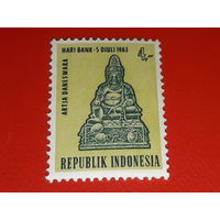 Индонезия 1963 Архитектура. Будда. Чистая марка