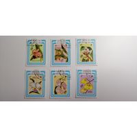 Лаос 1985.  Международная выставка марок "Аргентина '85" - Буэнос-Айрес, Аргентина - Орхидеи