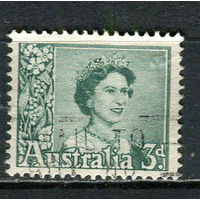 Австралия - 1959/1965 - Королева Елизавета II 3Р - [Mi.289Ax] - 1 марка. Гашеная.  (Лот 6FA)-T25P8