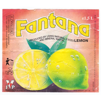 Этикетка Fantana лимон (Берестовица) б/у