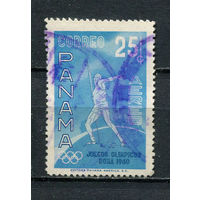 Панама - 1960 - Летние Олимпийские игры. Метание копья 25С. Авиамарка - [Mi.576] - 1 марка. Гашеная.  (Лот 93FC)-T25P11
