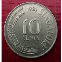 Сингапур 10 центов 1981 г. #50918