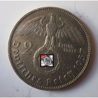 Германия 2 марки 1937 А,серебро    .38-127