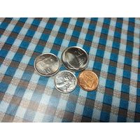 Набор монет Ганы 1,5,10,20 песева 2007 года-(4 штуки) 45