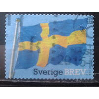 Швеция 2014 Гос. флаг Михель-1,8 евро гаш