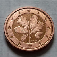 1 евроцент, Германия 2005 A, proof (из набора)