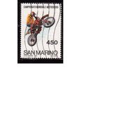 Сан-Марино-1984 (Мих.1300) ,  гаш.,  Мотоциклы, Спорт(1)