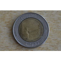 Италия 500 лир 1986