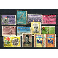 Малайзия - 1964-1973 - 12 марок. Гашеные. Старт с 5 коп. (Лот 23AF)