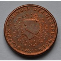 Нидерланды, 1 евроцент 2001 г.