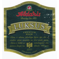 Этикетка пиво Aldaris Luksus Латвия Е140