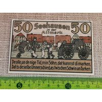 Германия-нотгельд 50 пфенингов Seehausen