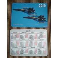 Карманный календарик. Воздушно-космические силы Российской Федерации. 2019 год