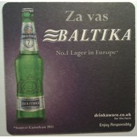 Подставки под пиво "Балтика 7 ". Вар.1.