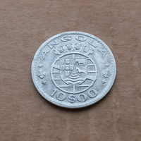 Португальская Ангола, 10 эскудо 1952 г., серебро