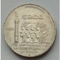 Мексика 200 песо 1985 г. 175 лет Независимости