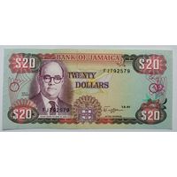 Ямайка 20 долларов 1989, XF, 241