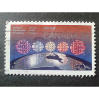 Канада 1986 карта Канады