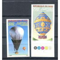 Мали - 1983г. - 200 лет авиации. Воздушные шары - полная серия, MNH [Mi 947-948] - 2 марки