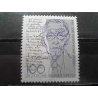 Германия 1992 писатель** Михель-1,7 евро