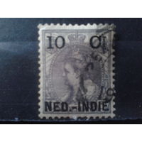 Нидерландская Ост-Индия 1900 Королева Вильгельмина Надпечатка