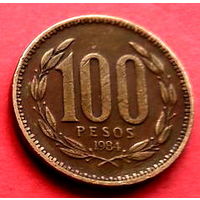 01-32 Чили, 100 песо 1984 г.